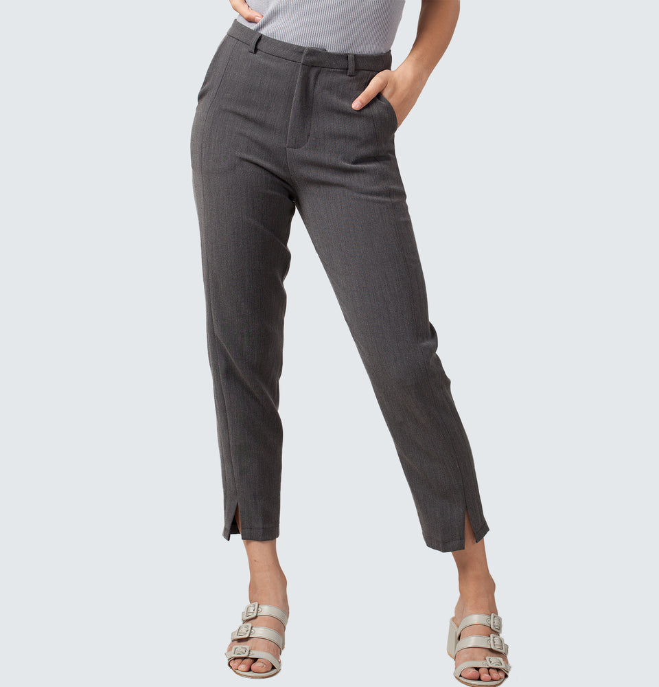 Grey Grandpa Trousers - Mantou Clothing