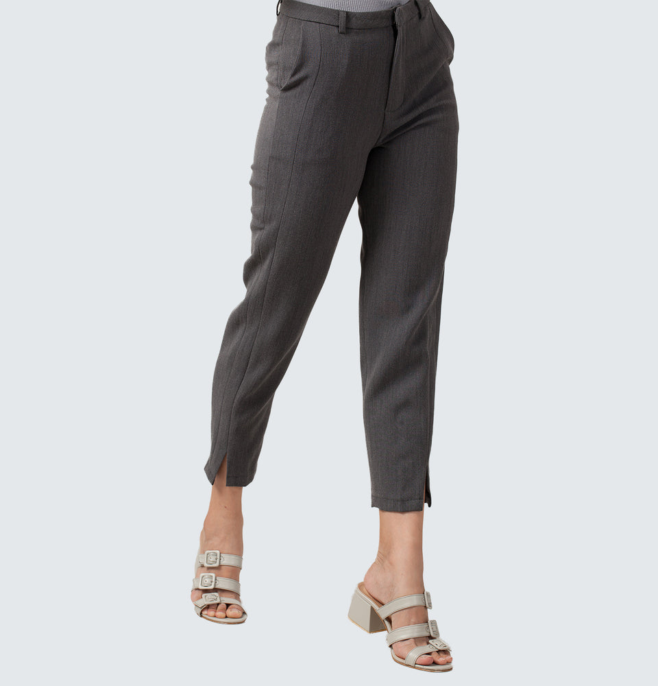 Grey Grandpa Trousers - Mantou Clothing